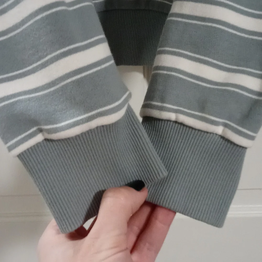 Scotch & Soda Blue and White Striped Sweatshirt - Picture 8 of 13